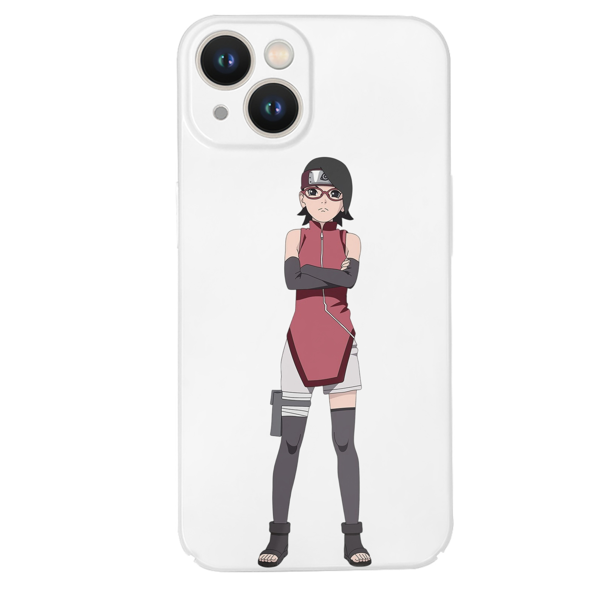 （画像用） NARUTO -ナルト- うちは サラダ Uchiha Sarada 【iPhone 14シリーズ対応】ハードケース